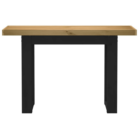 vidaXL Wandtafel NOAIN U-vormige poten 120x30x75 cm massief hout afbeelding3 - 1