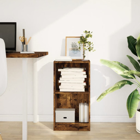 vidaXL Boekenkast 40x24x76 cm bewerkt hout gerookt eikenkleurig afbeelding3 - 1