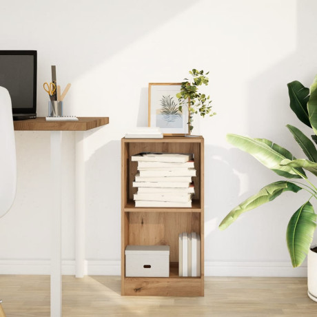 vidaXL Boekenkast 40x24x76 cm bewerkt hout artisanaal eikenkleurig afbeelding3 - 1