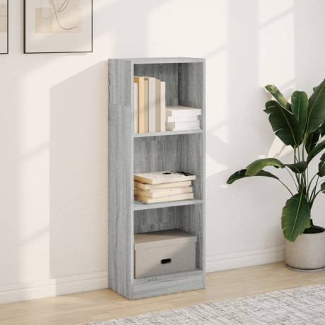 vidaXL Boekenkast 40x24x109 cm bewerkt hout grijs sonoma eikenkleurig afbeelding3 - 1