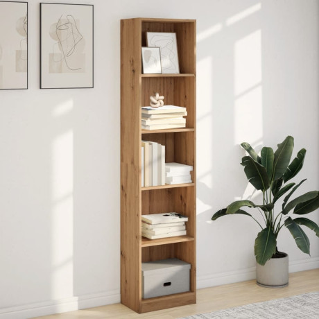 vidaXL Boekenkast Artisian Oak 40x24x176 cm bewerkt hout afbeelding3 - 1