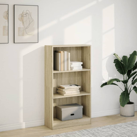 vidaXL Boekenkast 60x24x109 cm bewerkt hout sonoma eikenkleurig afbeelding3 - 1