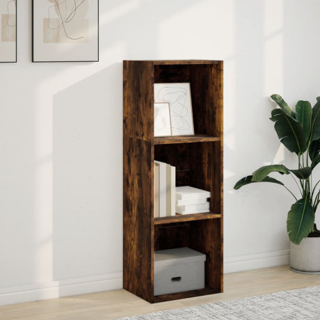vidaXL Boekenkast 40x30x114 cm bewerkt hout gerookt eikenkleurig afbeelding3 - 1