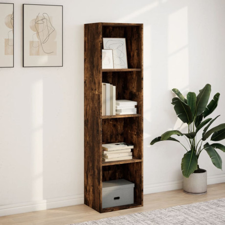 vidaXL Boekenkast 40x30x152 cm bewerkt hout gerookt eikenkleurig afbeelding3 - 1