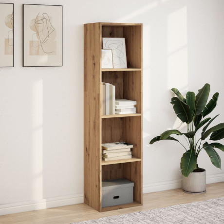vidaXL Boekenkast 40x30x152 cm bewerkt hout artisanaal eikenkleurig afbeelding3 - 1