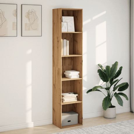 vidaXL Boekenkast 40x30x189 cm bewerkt hout artisanaal eikenkleurig afbeelding3 - 1