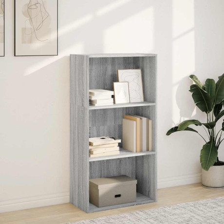 vidaXL Boekenkast 60x30x114 cm bewerkt hout grijs sonoma eikenkleurig afbeelding3 - 1