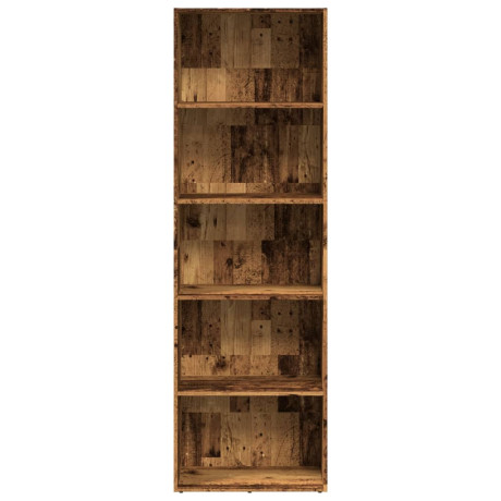 vidaXL Boekenkast 60x30x189 cm bewerkt hout oud houtkleurig afbeelding3 - 1
