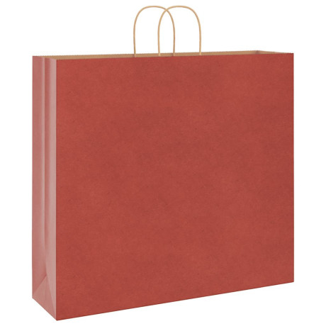 vidaXL Papieren kraftzakken 50 st met hengsels 54x15x49 cm rood afbeelding3 - 1