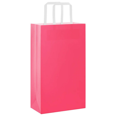 vidaXL Papieren kraftzakken 50 st met hengsels 21x11x36 cm roze afbeelding3 - 1