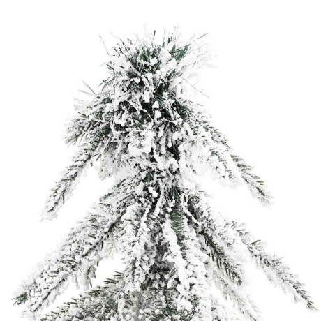 vidaXL Kunstkerstboom Wit 86 x 86 x 210 cm Kunststof en metaal afbeelding3 - 1