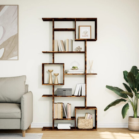 vidaXL Boekenkast 92x29x188 cm bewerkt hout gerookt eikenkleurig afbeelding3 - 1