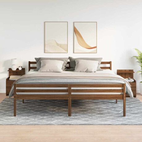 vidaXL Nachtkastjes 2 st met 2 lades bruin eikenkleurig 40x36,5x62 cm afbeelding3 - 1