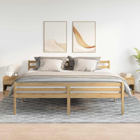 vidaXL Nachtkastjes 2 st met lade 39x28x41 cm artisanaal eikenkleurig afbeelding3 - 1