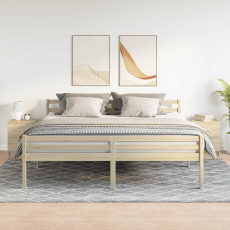vidaXL Nachtkastjes 2 st met 2 lades 40x36x50 cm sonoma eikenkleurig afbeelding3 - 1