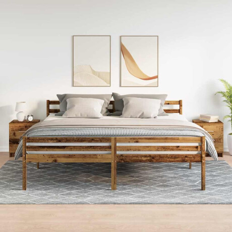 vidaXL Nachtkastjes 2 st met 2 lades 40x36x50 cm oud houtkleurig afbeelding3 - 1