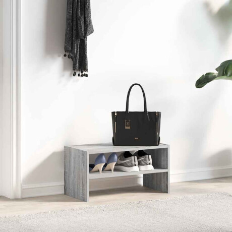 vidaXL Schoenenrek stapelbaar 60x30x30,5 cm grijs sonoma eikenkleurig afbeelding3 - 1
