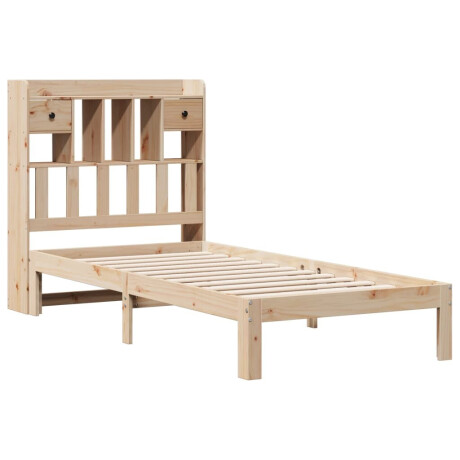 vidaXL Bed met boekenkast zonder matras massief grenenhout 100x200 cm afbeelding3 - 1