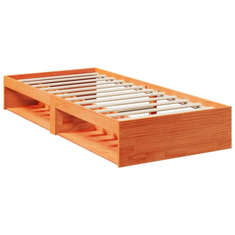 vidaXL Bedbank zonder matras wasbruin 100x200 cm massief grenenhout afbeelding3 - 1