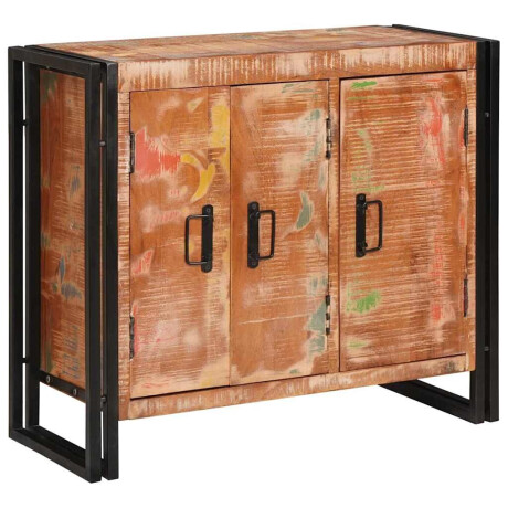 vidaXL Dressoir met deuren Bruin Massief Gerecycled Hout en Metaal afbeelding3 - 1