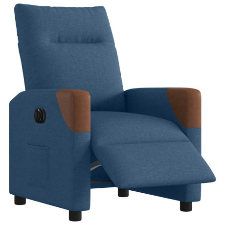 vidaXL Fauteuil elektrisch verstelbaar stof blauw afbeelding3 - 1