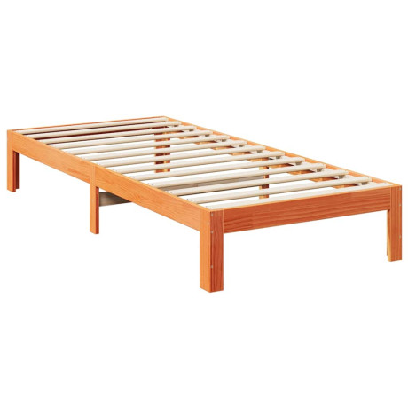 vidaXL Bedframe zonder matras 240x200 cm massief grenenhout wasbruin afbeelding3 - 1