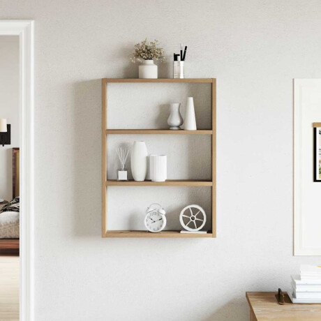vidaXL Wandschap 43x9x60 cm bewerkt hout artisanaal eikenkleurig afbeelding3 - 1