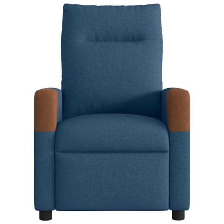 vidaXL Fauteuil verstelbaar stof blauw afbeelding3 - 1
