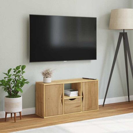 vidaXL Tv-meubel met lade ODDA 79x24x40 cm massief grenenhout afbeelding3 - 1