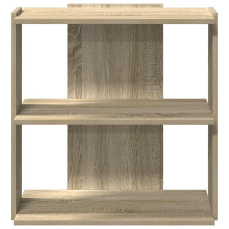 vidaXL Boekenkast 3-laags 60x30x60 cm bewerkt hout sonoma eikenkleurig afbeelding3 - 1