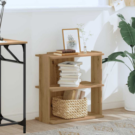 vidaXL Boekenkast 3-laags 60x30x60 cm bewerkt hout artisanaal eiken afbeelding3 - 1