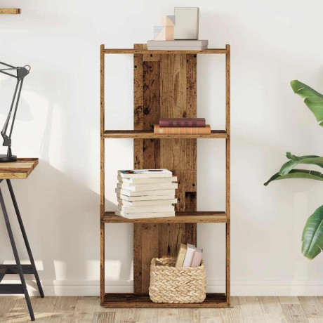 vidaXL Boekenkast 3-laags 60x30x120 cm bewerkt hout oud houtkleur afbeelding3 - 1