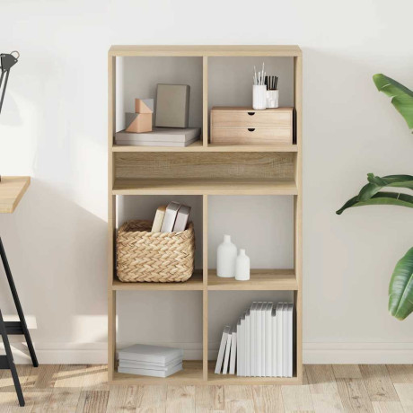 vidaXL Boekenkast 66x31x112 cm bewerkt hout sonoma eikenkleurig afbeelding3 - 1