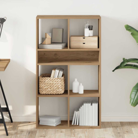 vidaXL Boekenkast 66x31x112 cm bewerkt hout artisanaal eikenkleur afbeelding3 - 1