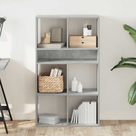vidaXL Boekenkast 66x31x112 cm bewerkt hout betongrijs afbeelding3 - 1