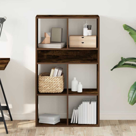 vidaXL Boekenkast 66x31x112 cm bewerkt hout gerookt eikenkleurig afbeelding3 - 1