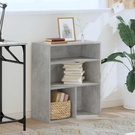 vidaXL Boekenkast 60x30x71,5 cm bewerkt hout betongrijs afbeelding3 - 1