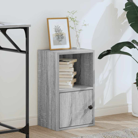 vidaXL Boekenkast 31x24x52 cm bewerkt hout grijs sonoma eikenkleurig afbeelding3 - 1