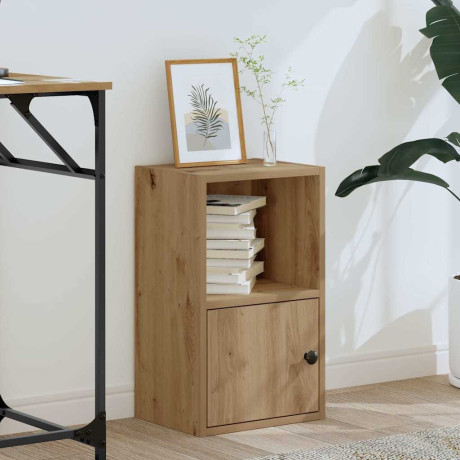 vidaXL Boekenkast 31x24x52 cm bewerkt hout artisanaal eikenkleurig afbeelding3 - 1