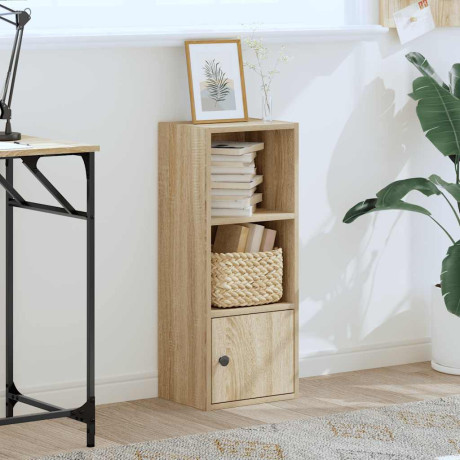vidaXL Boekenkast 31x24x77 cm bewerkt hout sonoma eikenkleurig afbeelding3 - 1
