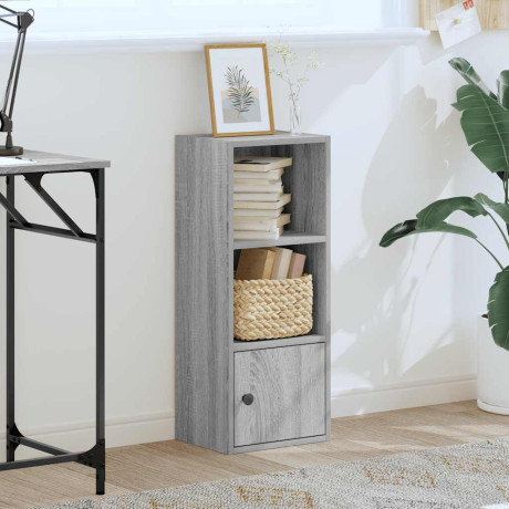 vidaXL Boekenkast 31x24x77 cm bewerkt hout grijs sonoma eikenkleurig afbeelding3 - 1