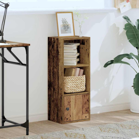 vidaXL Boekenkast 31x24x77 cm bewerkt hout oud houtkleurig afbeelding3 - 1