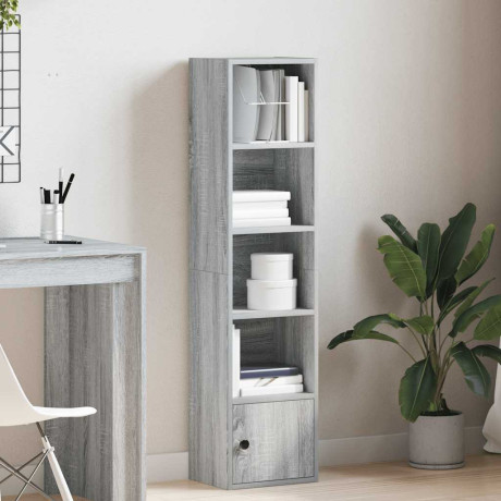 vidaXL Boekenkast 31x24x127 cm bewerkt hout grijs sonoma eikenkleurig afbeelding3 - 1