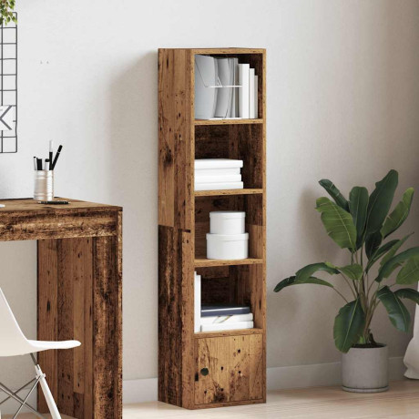 vidaXL Boekenkast 31x24x127 cm bewerkt hout oud houtkleurig afbeelding3 - 1