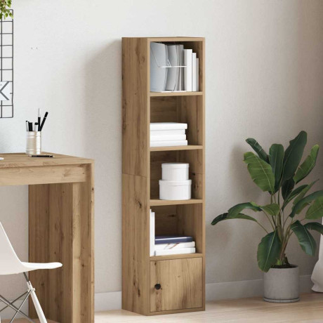 vidaXL Boekenkast 31x24x127 cm bewerkt hout artisanaal eikenkleurig afbeelding3 - 1