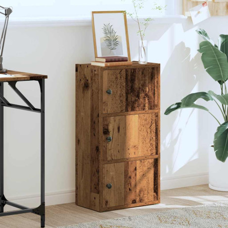 vidaXL Boekenkast 40x24x77 cm bewerkt hout oud houtkleurig afbeelding3 - 1