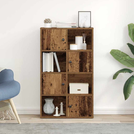 vidaXL Boekenkast 60x24x101,5 cm bewerkt hout oud houtkleurig afbeelding3 - 1