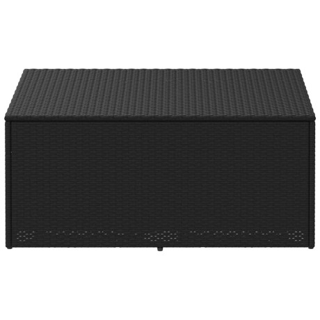 vidaXL Tuinbox 110x50x58 cm poly rattan zwart afbeelding3 - 1