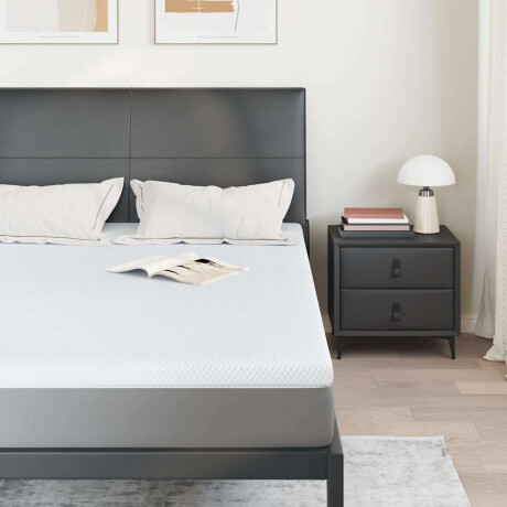 vidaXL Matraspads Wit 140 x 200 cm 100% polyester jacquard stof afbeelding3 - 1