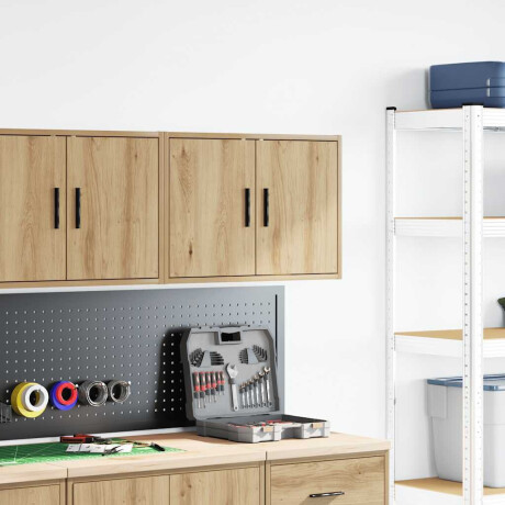 vidaXL Garage wandkast bewerkt hout ambachtelijk eiken afbeelding3 - 1